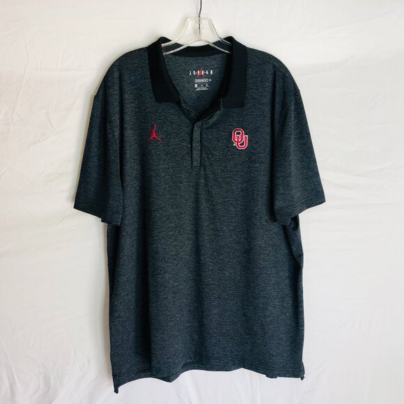 Oklahoma Sooners Jordan Jumpman Nike Men's Size XL Polo Shirt - Picture 1 of 5